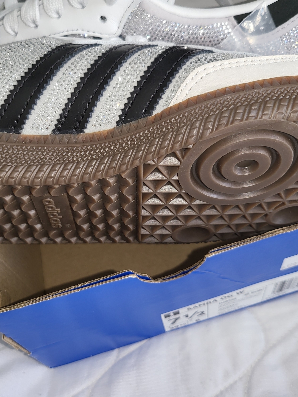 Adidas Women Samba Super Silver & Black Sneakers - Picture 2 of 4